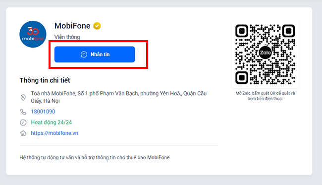 chat voi tong dai mobifone