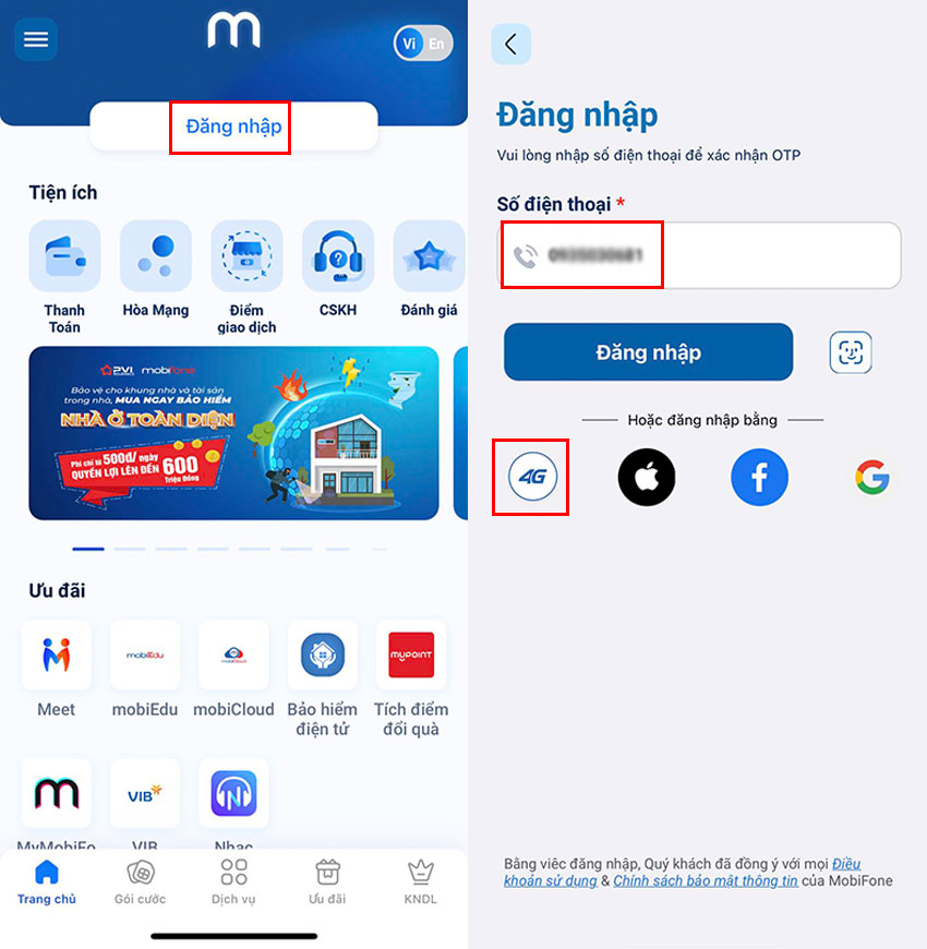 cach dang nhap vao my mobifone